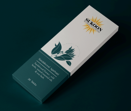 SUKOON SANDALWOOD BAMBOOLESS INCENSE STICKS (PACK of 27)